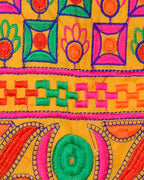 Square Kids Embroidered Ethnic Jacket - Yellow