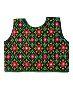 Corona Kids Embroidered Ethnic Jacket - Black