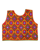 Corona Kids Embroidered Ethnic Jacket - Red