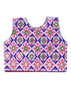 Corona Kids Embroidered Ethnic Jacket - White