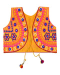 Star Embroidery Kids Ethnic Jacket - Yellow