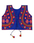 Star Embroidery Kids Ethnic Jacket - Blue