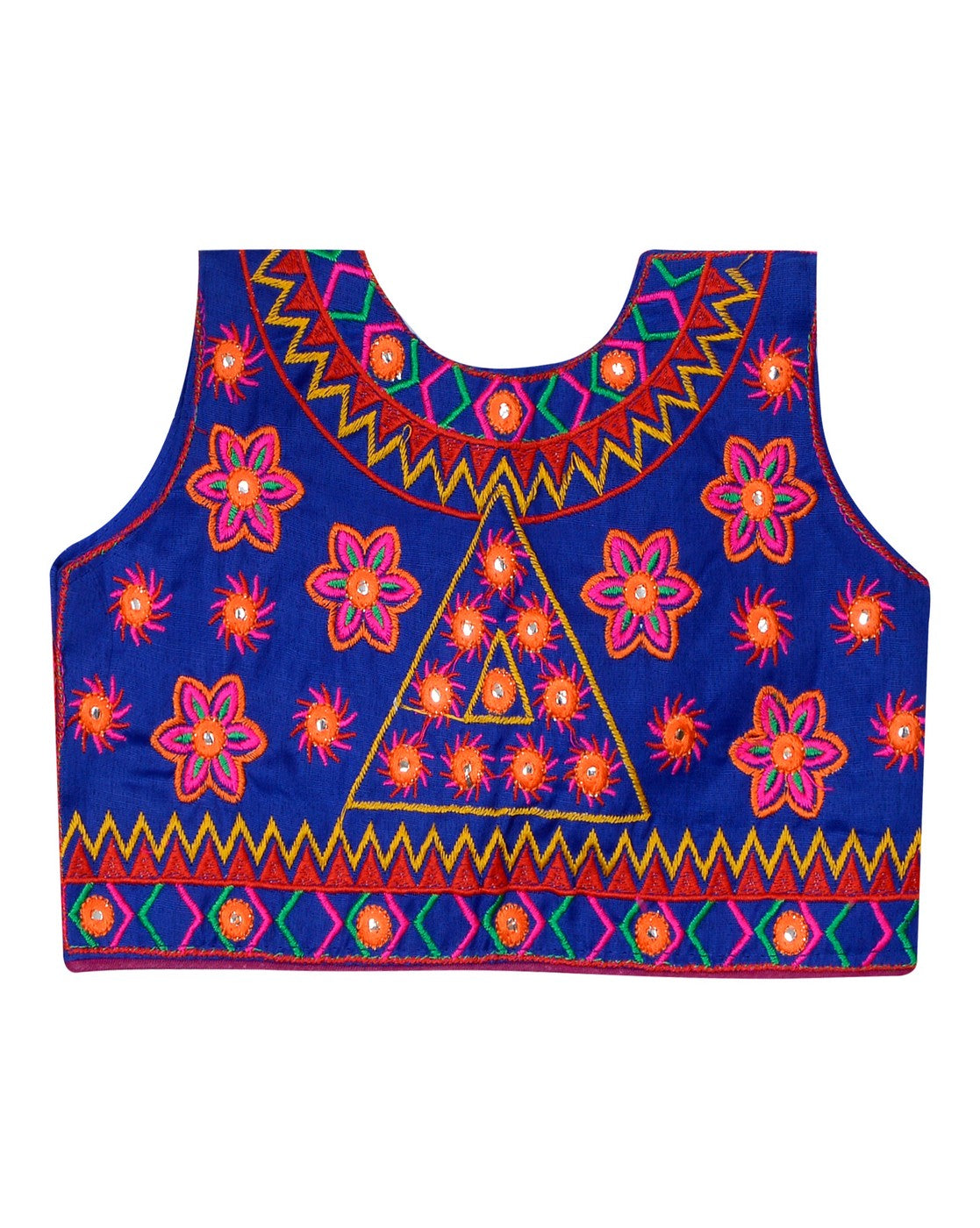 Star Embroidery Kids Ethnic Jacket - Blue