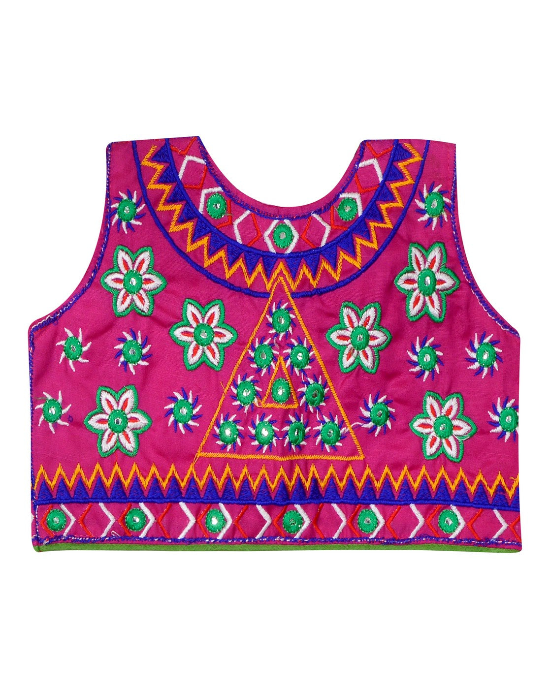 Star Embroidery Kids Ethnic Jacket - Pink