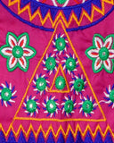 Star Embroidery Kids Ethnic Jacket - Pink