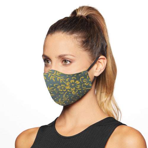 Gamthi Cotton Womens 2 layers Face Mask by (Assorted colours/designs)