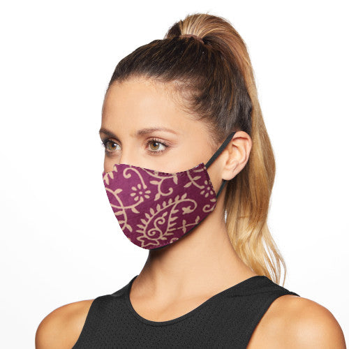 Gamthi Cotton Womens 2 layers Face Mask by (Assorted colours/designs)