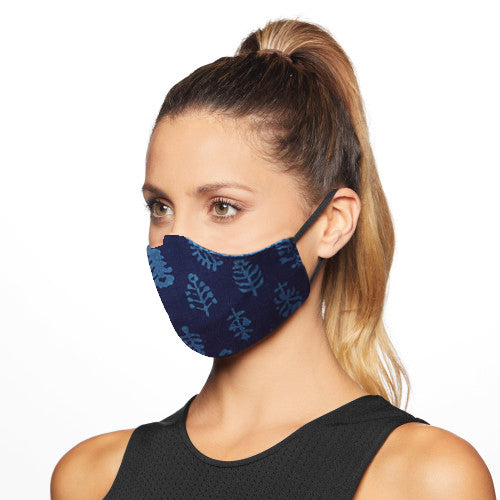 Gamthi Cotton Womens 2 layers Face Mask by (Assorted colours/designs)