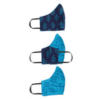Gamthi Cotton Womens 2 layers Face Mask by (Assorted colours/designs)