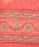 Banjara India Women Pure Cotton Aari Embroidered  & Foil Mirror Dupatta -LEH11