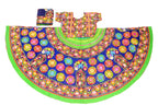 Banjara India Cotton Long Flair Aari Embroidery Kutch Work (Lehenga Choli) Chaniya Choli Set with Dupatta-GOL03