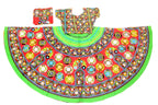 Banjara India Cotton Long Flair Aari Embroidery Kutch Work (Lehenga Choli) Chaniya Choli Set with Dupatta-GOL04
