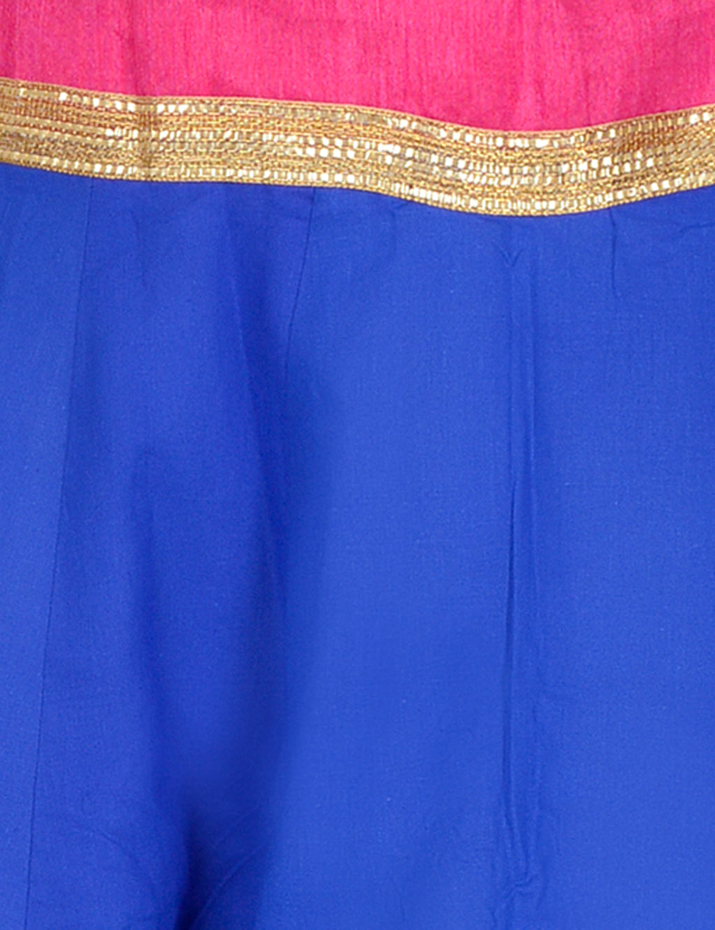 Gotta Work Long Flair Cotton Skirt/Chaniya - GotaSkirt-Blue