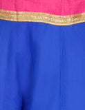Gotta Work Long Flair Cotton Skirt/Chaniya - GotaSkirt-Blue