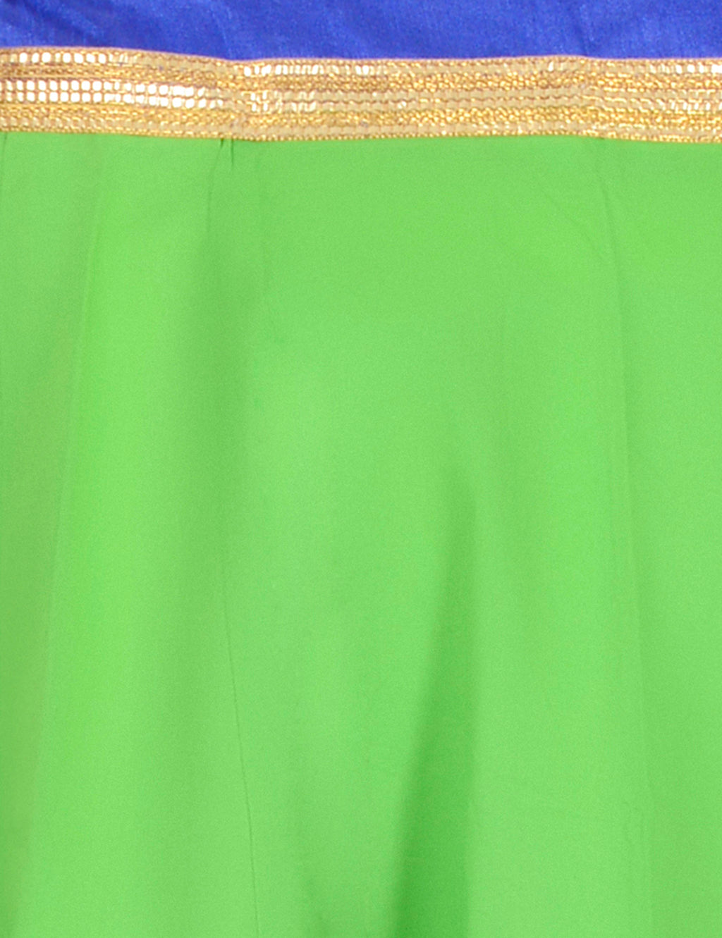 Gotta Work Long Flair Cotton Skirt/Chaniya - GotaSkirt-Green