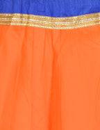 Gotta Work Long Flair Cotton Skirt/Chaniya - GotaSkirt-Orange