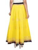 Gotta Work Long Flair Cotton Skirt/Chaniya - GotaSkirt-Yellow