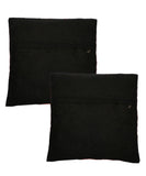 Kutch Work Cotton Handicraft Embroidered Cushion Covers 16x16 inches - Pack of 2-Black
