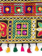 Banjara India Kutchi Emboidered Black Girls Chaniya Choli with Dupatta (CC-WILD) - Blue