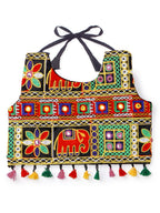 Banjara India Kutchi Emboidered Black Girls Chaniya Choli with Dupatta (CC-WILD) - Black
