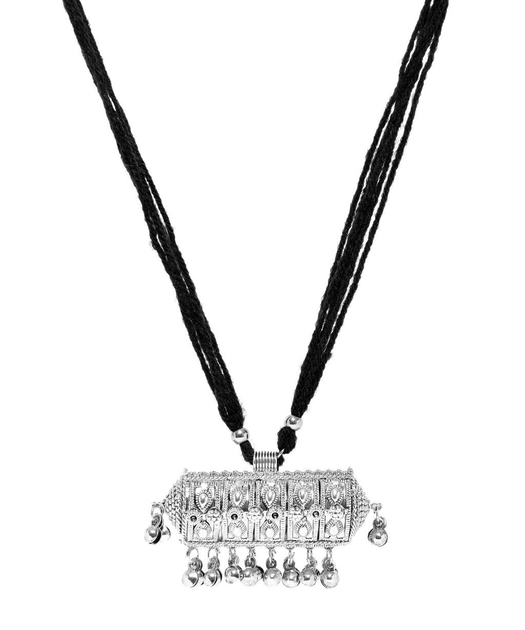 Black Tassle Pendant-Set1-J012