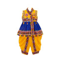 Embroidered Kedia Dhoti Set For Boys & Girls- KD-BGD-Blue