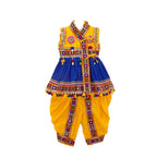 Embroidered Kedia Dhoti Set For Boys & Girls- KD-BGD-Blue