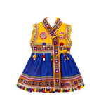Embroidered Kedia Dhoti Set For Boys & Girls- KD-BGD-Blue