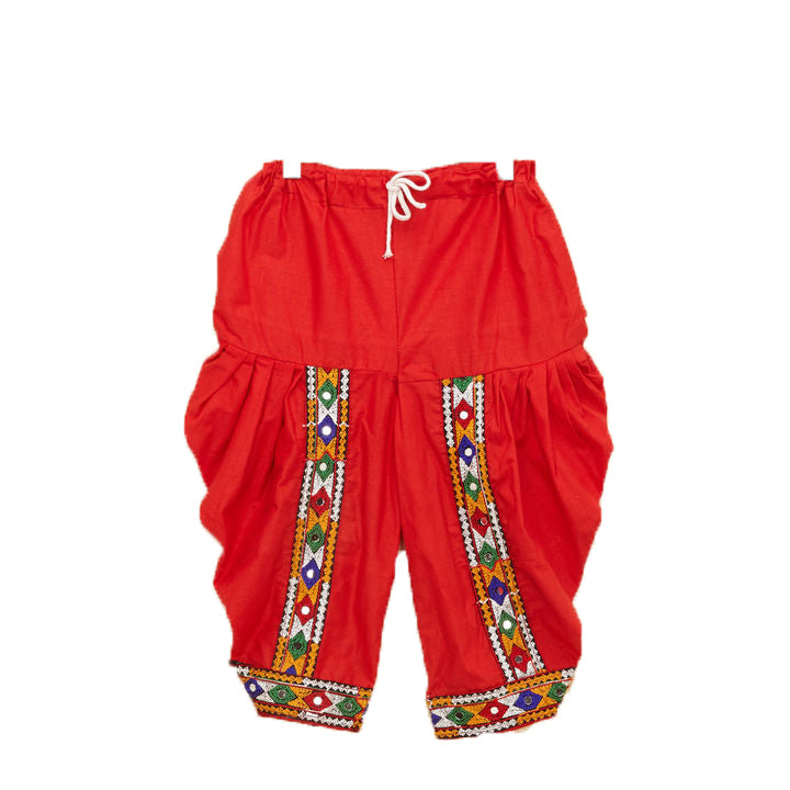 Embroidered Kedia Dhoti Set For Boys & Girls- KD-RGR-Black