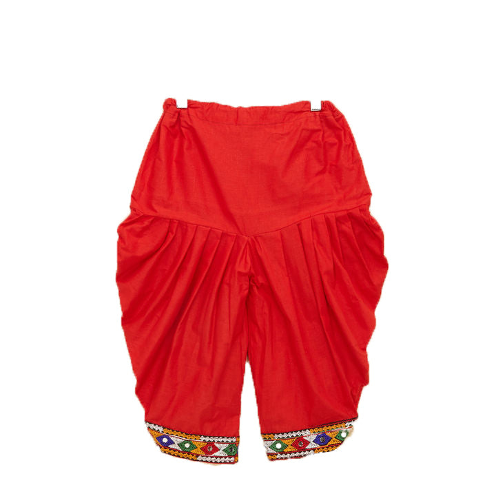 Embroidered Kedia Dhoti Set For Boys & Girls- KD-RGR-White