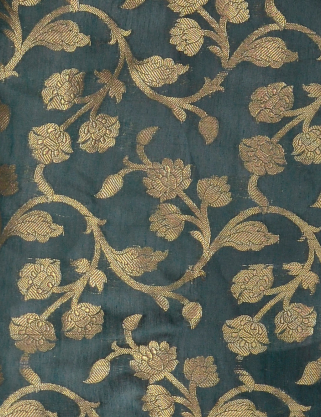 Banarasi Kora Silk Kiara Butti Dupatta- Green