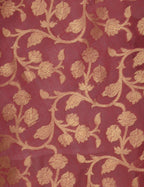 Banarasi Kora Silk Kiara Butti Dupatta- Maroon
