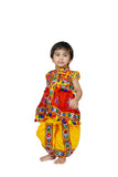 Embroidered Kedia Dhoti Set For Boys & Girls- KD-RGR-Red