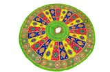 Banjara India Cotton Long Flair Aari Embroidery Kutch Work (Lehenga Choli) Chaniya Choli Set with Dupatta-KAJU03