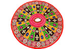 Banjara India Cotton Long Flair Aari Embroidery Kutch Work (Lehenga Choli) Chaniya Choli Set with Dupatta-KAJU05