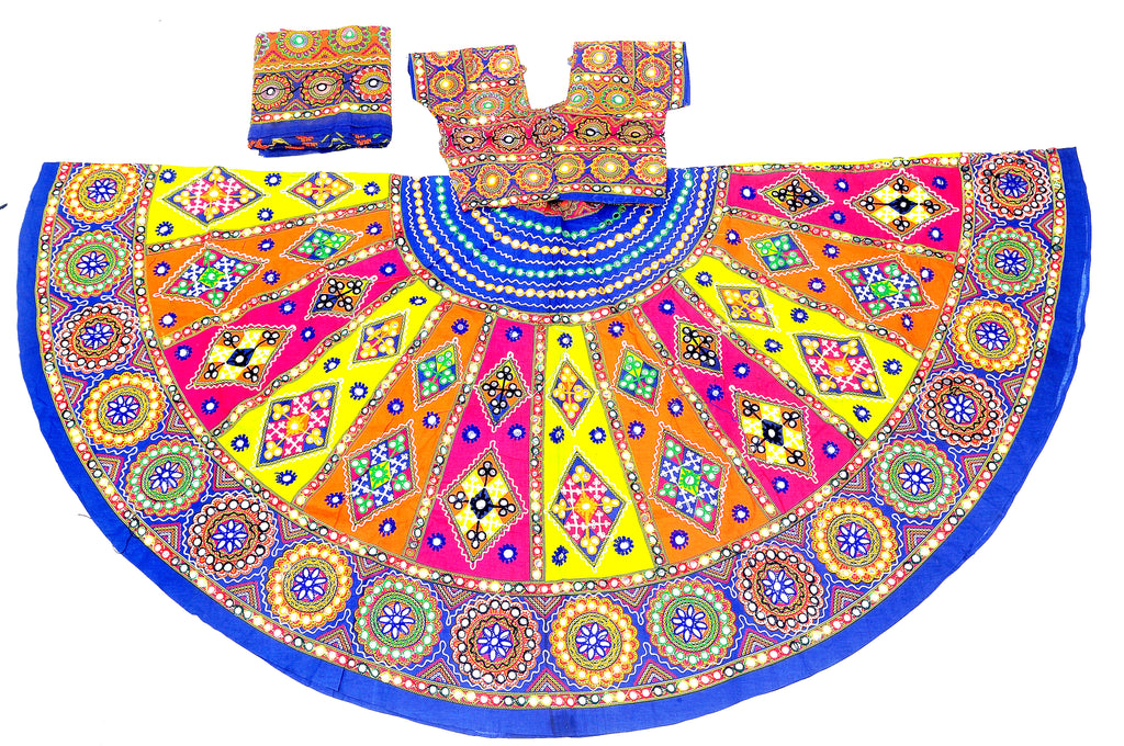 Banjara India Cotton Long Flair Aari Embroidery Kutch Work
