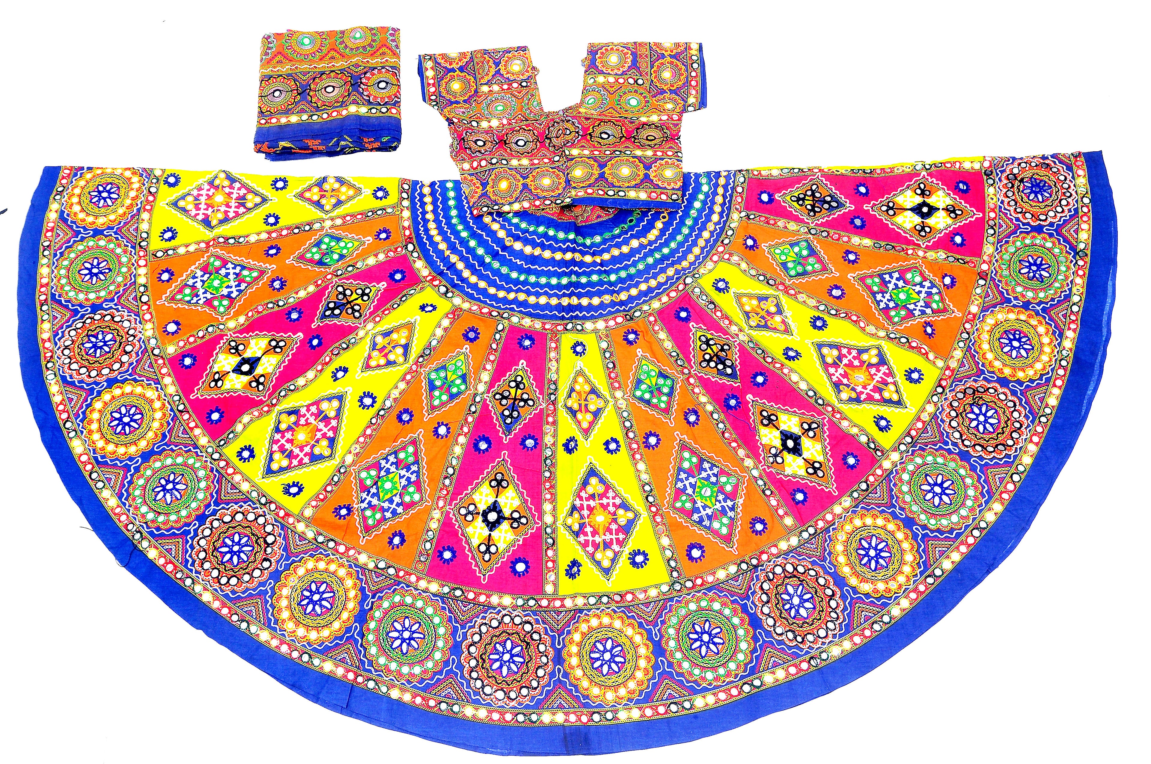 Banjara India Cotton Long Flair Aari Embroidery Kutch Work