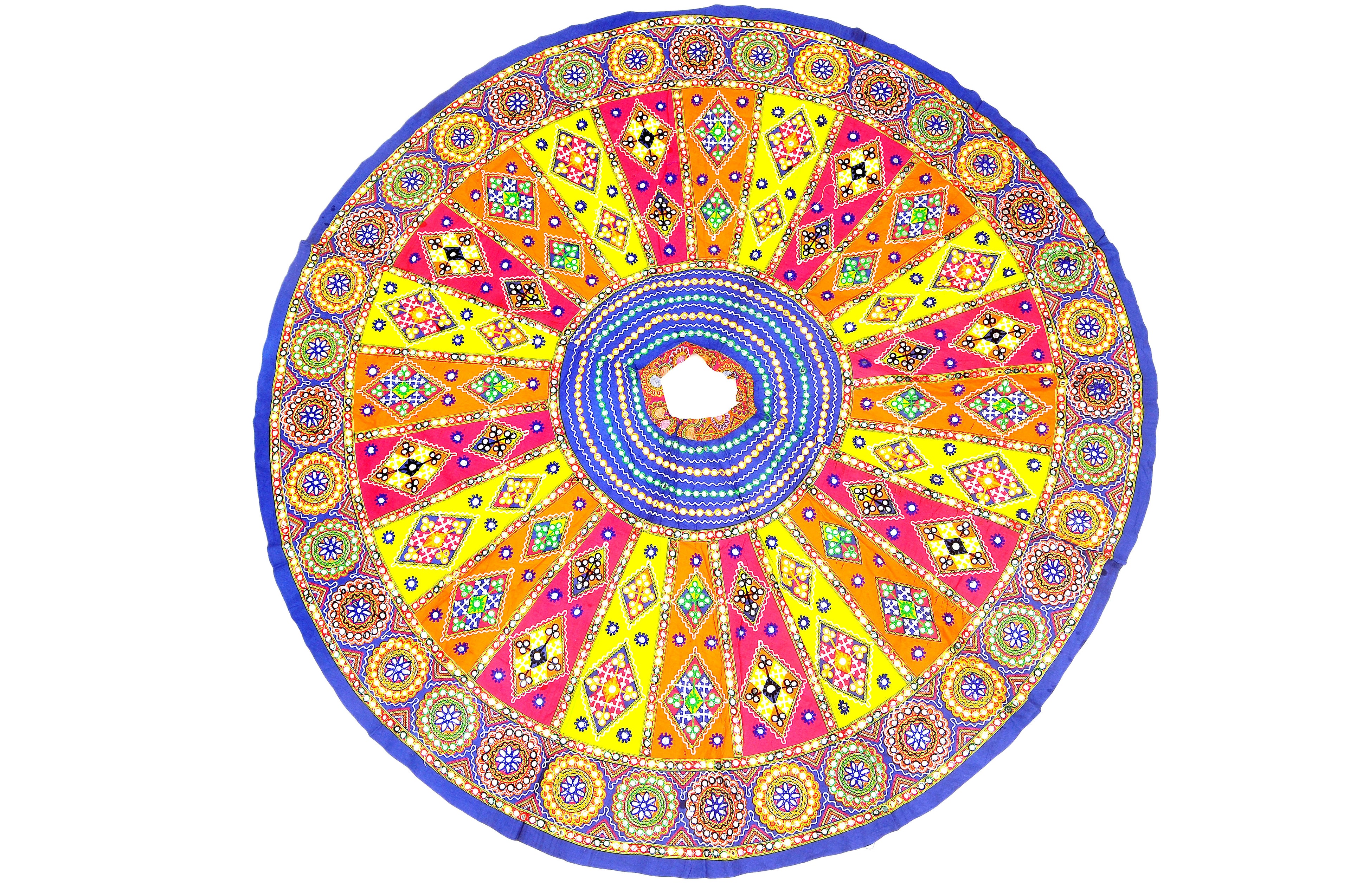 Banjara India Cotton Long Flair Aari Embroidery Kutch Work