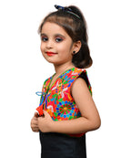 Red P. Cock Embroidered Jacket For Kids