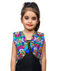Blue P. Cock Embroidered Jacket For Kids