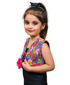 Pink P. Cock Embroidered Jacket For Kids