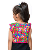 Pink P. Cock Embroidered Jacket For Kids