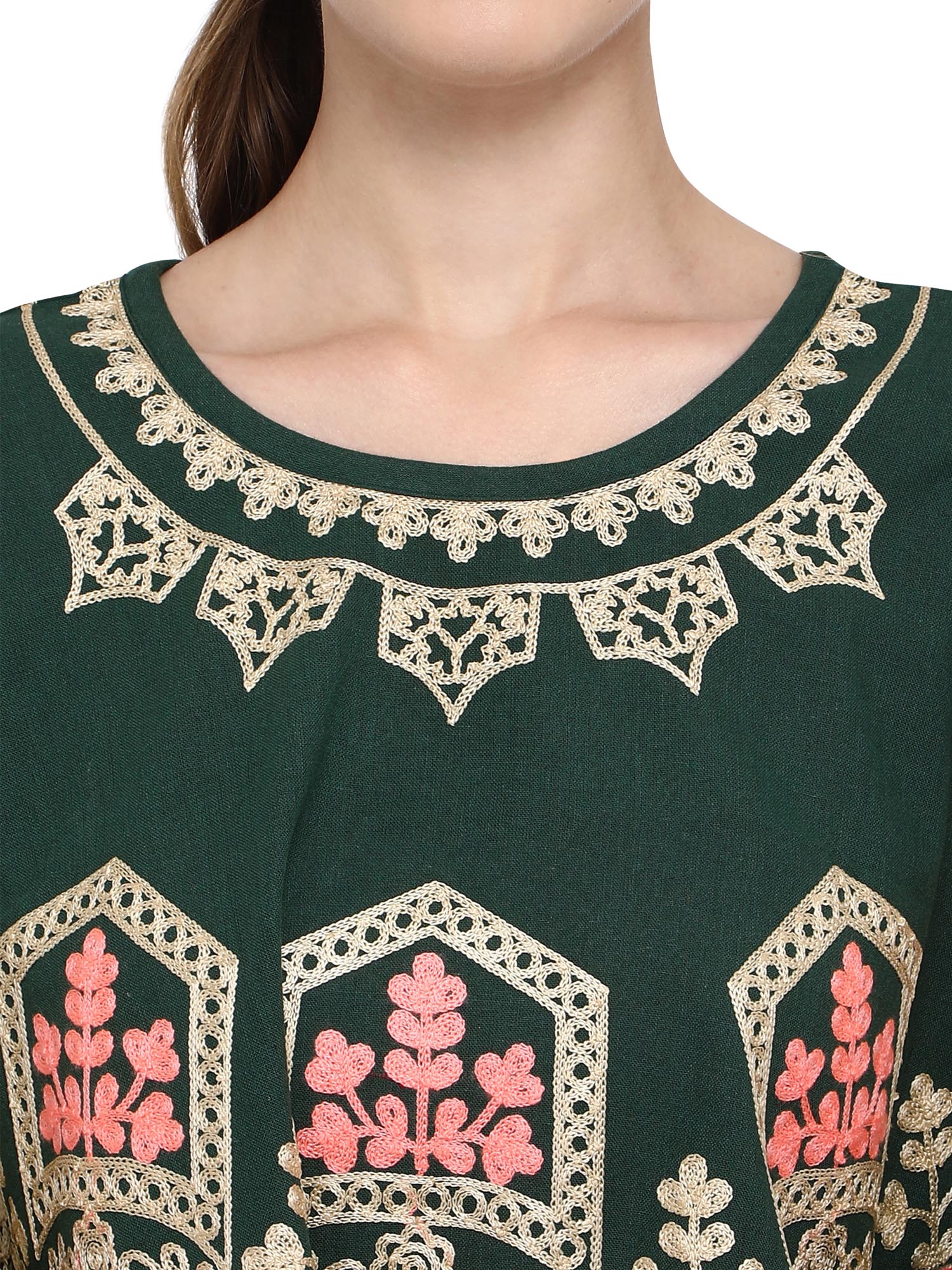 Boho Style Circular Winter Handloom Cotton Poncho (MF1204)