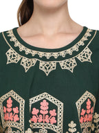 Boho Style Circular Winter Handloom Cotton Poncho (MF1204)