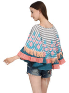 Lining Circular Poncho (MF1206)