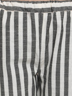 Grey Striped Long Nightsuit Set (MFNIGHT2535)