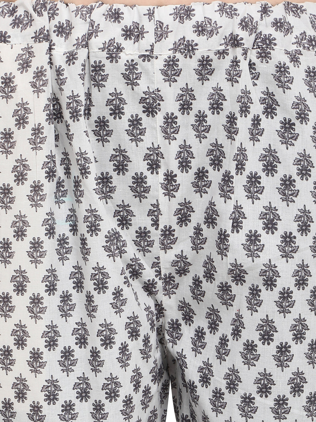 Black Printed Long Nightsuit Set (MFNIGHT2538)
