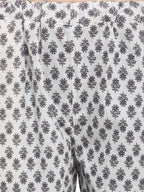 Black Printed Long Nightsuit Set (MFNIGHT2538)