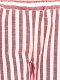Red Striped Long Nightsuit Set (MFNIGHT2539)
