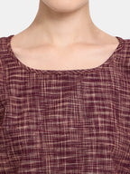 Deep wine Cotton Short Nightsuit Set (MFNIGHT2521)